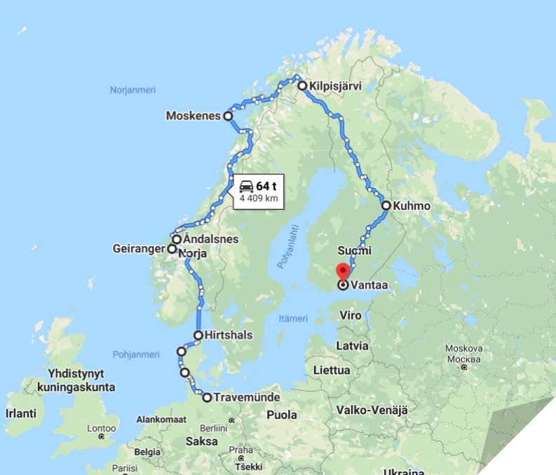 KORONARINKI – RUOTSIN YMPÄRIAJO 2020